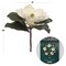 Timeless Grace: Beautiful 15" Magnolia Pick, 8" Diameter, White (6-Pack) for Delicate Floral Creations, Floral Home by Artificial Flowers